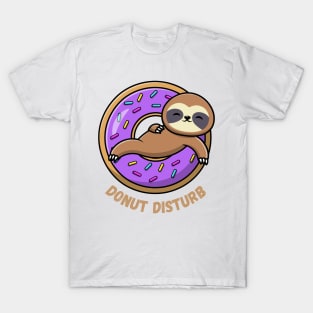 Donut Disturb Sloth T-Shirt